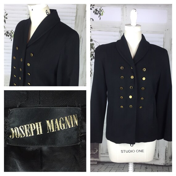 Original Vintage 1950's Joseph Magnin Black Jacket
