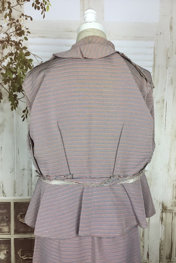 Original 1950s 50s Vintage Pink Blue Pastel Faill… - image 8