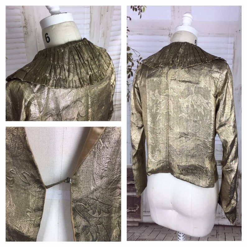 Original 1930s Gold Lame Jacket