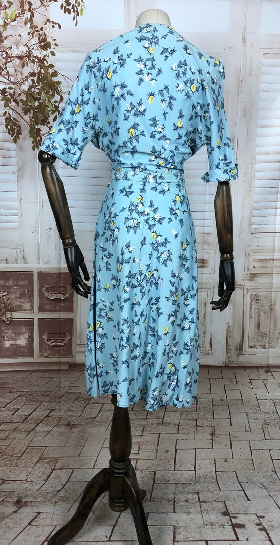 Amazing Original 1940s 40s Vintage Rayon Jersey N… - image 7