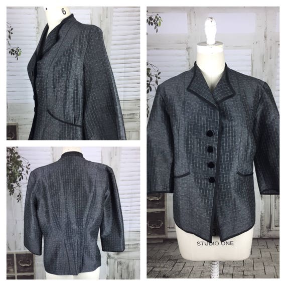 Original 1950s Vintage Grey Volup Jacket
