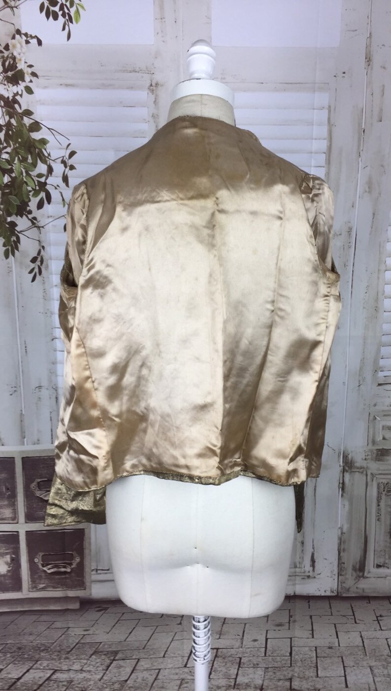 Original 1930s Gold Lame Jacket