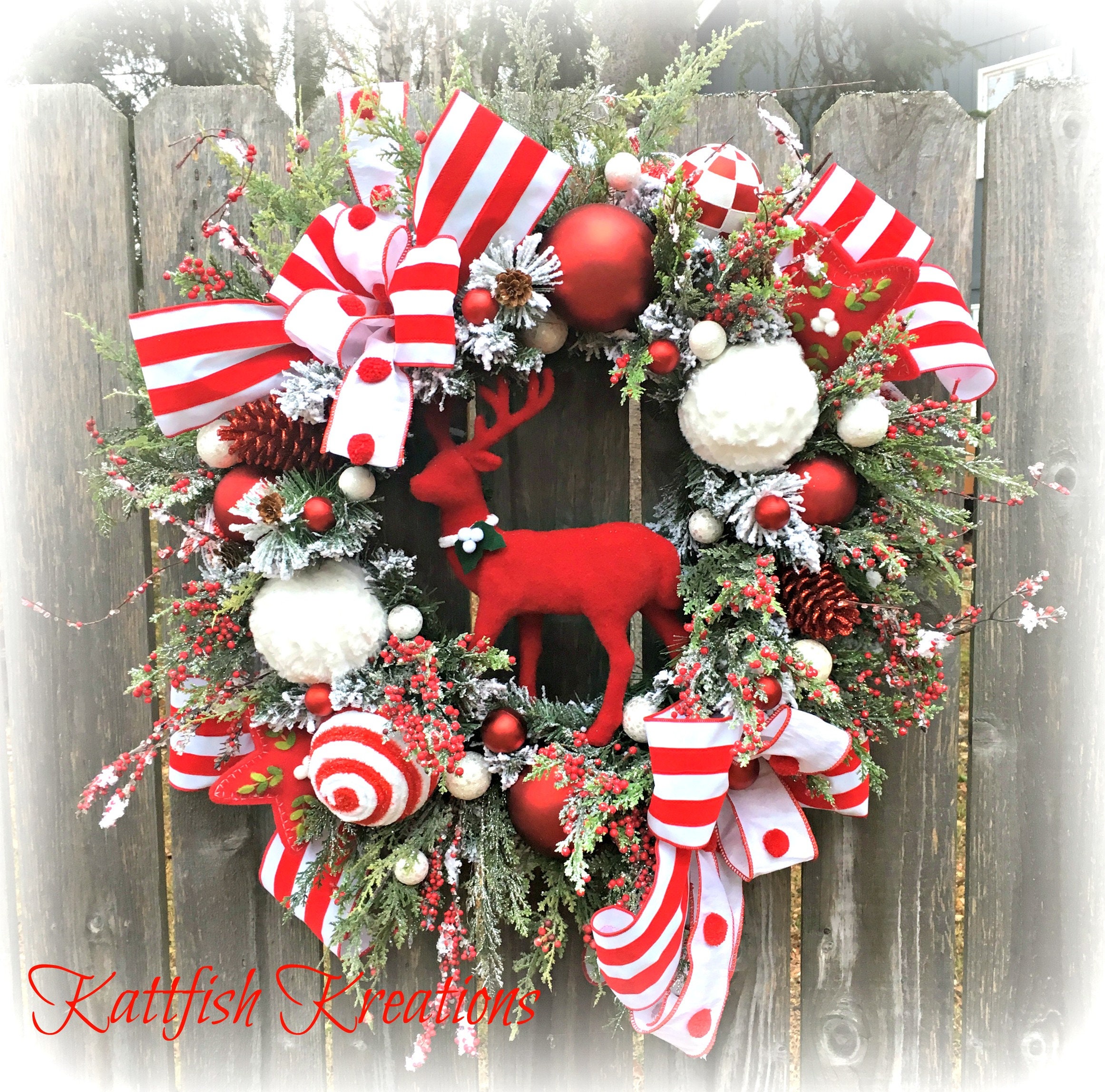 Flocked Wreath Flocked Winter Wreath Vintage Christmas Wreath Winter Wreath Poinsettia Wreath Christmas Wreath