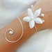 Bracelet Mariée/soirée Chocolat Et Ivoire Avec Cristal Et Plumes - Neuf étiqueté