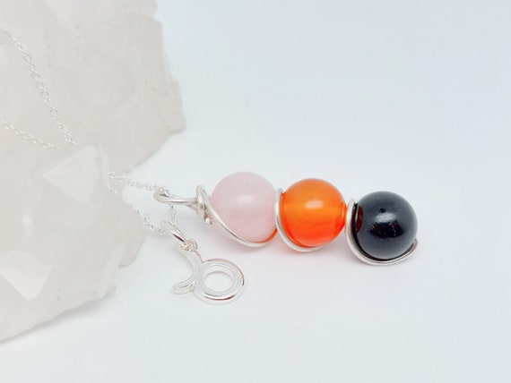 Collier Pendentif Argent Sterling Avec Taureau En Agate/cornaline - Bijou Vintage Occasion