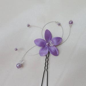 Boucles d'oreille tropical Galaxy violet et dégradé or