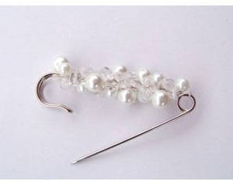 Broche mariée remonte traine accroche traine idéale pour robe de mariée