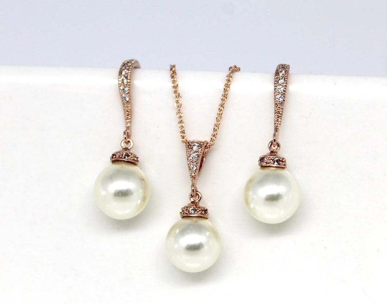 Jeune Mariée Mariage Ensemble De Bijoux - Collier Boucles D'oreilles