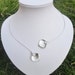 Collier blanc argenté mariage - France