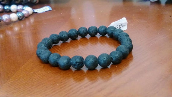Mixed Lava Stone Bracelet Elastic Bracelet Fine Stone Bracelet