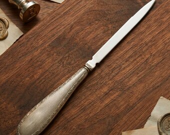 Antique Sterling Silver Letter Opener, Chester 1912 Hallmarked, English Desk Accessory