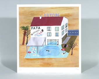 Motel Fata Morgana * limited edition Art Print