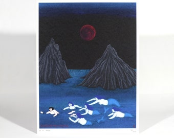 BLOOD MOON * limited edition Art Print