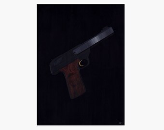 HANDGUN  - Original Painting by Angela Dalinger