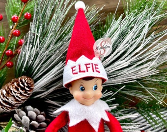 Customized Elf Hat - Personalized Elf Hat - Boy Girl Christmas Elf Accessories - Holiday Elf - Photo Props - Christmas Elf Ideas