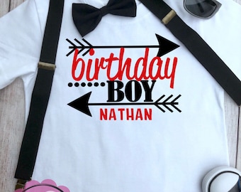 Boys Shirt - Birthday Boy - Birthday Party Shirt- Custom Name Included - Strocketeer
