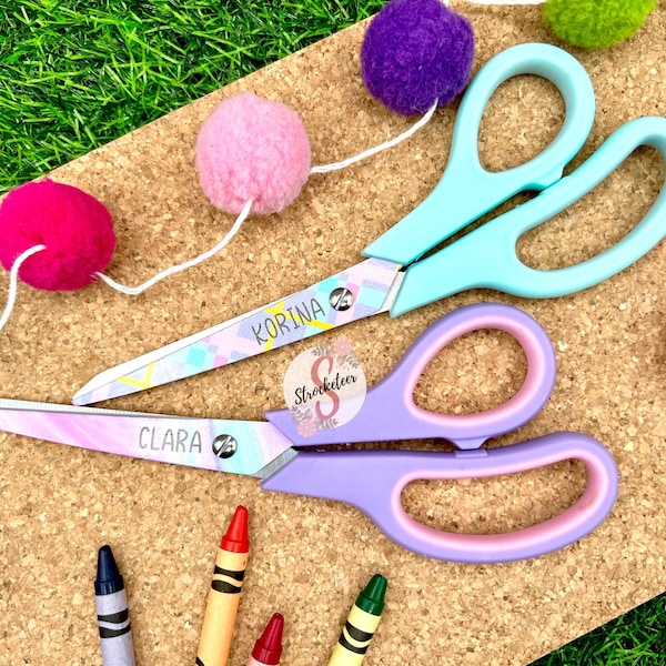 Custom Scissors With Name Etsy