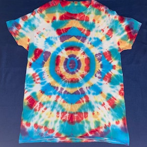 Mandala Tie Dye Tshirt 100% Cotton Men&#39;s Medium