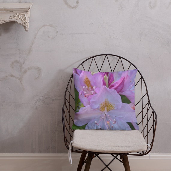 Premium Pillow With Original Photography by Farmerchar Rhododendron  Blossoming - Etsy