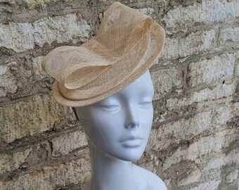 Beige Wedding Hat - Etsy UK