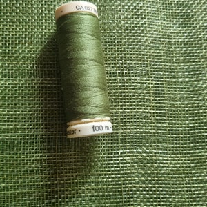 Pu&ograve; includere: Un'bobina di filo verde scuro con il testo "CA 02718" e "100 m - ester" stampato sull'etichetta.