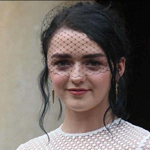 Schwarzer Haarreif Fascinator Birdcage für Beerdigung,Hochzeit Schleier Maskerade Party,Jachelorette Voilette