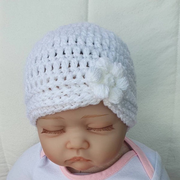 Babyhug Straw Hat With Flower Applique - Brown main image 0
