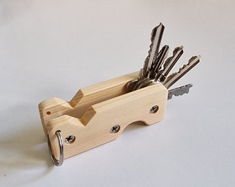 wooden key organiser