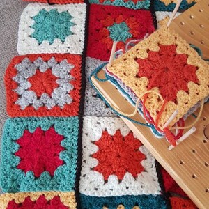 Blocking board. Sturdy Wooden crochet blocking board.Granny square board. Blocker. Handmade from solid wood. 2 colours. despatched from UK image 7