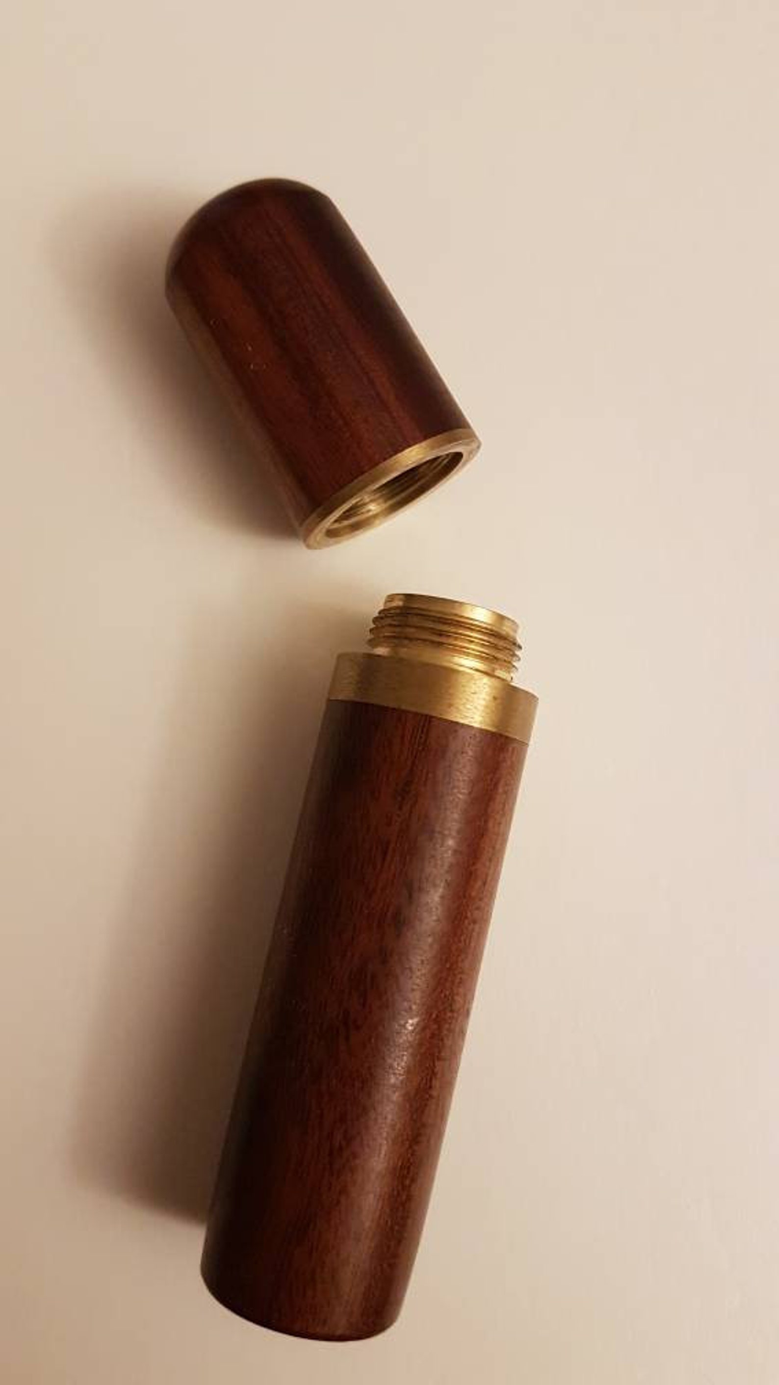 Solid wood sewing/ darning needle holder. Needle case. Wooden Etsy