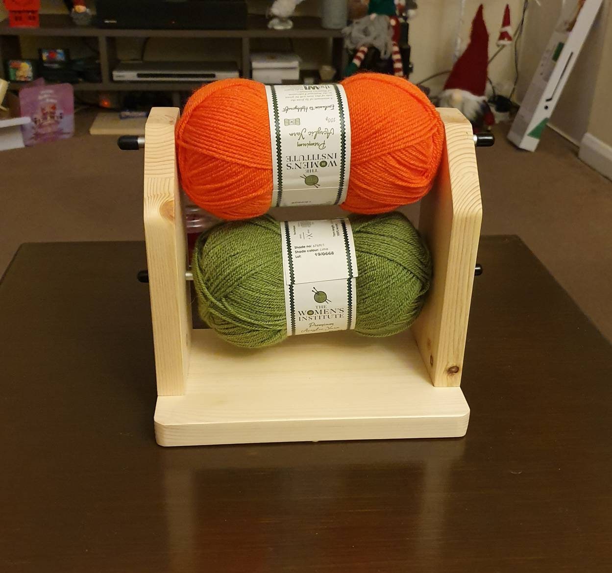Double Revolving Yarn Holder. Yarn Feeder . Handmade wooden Etsy UK