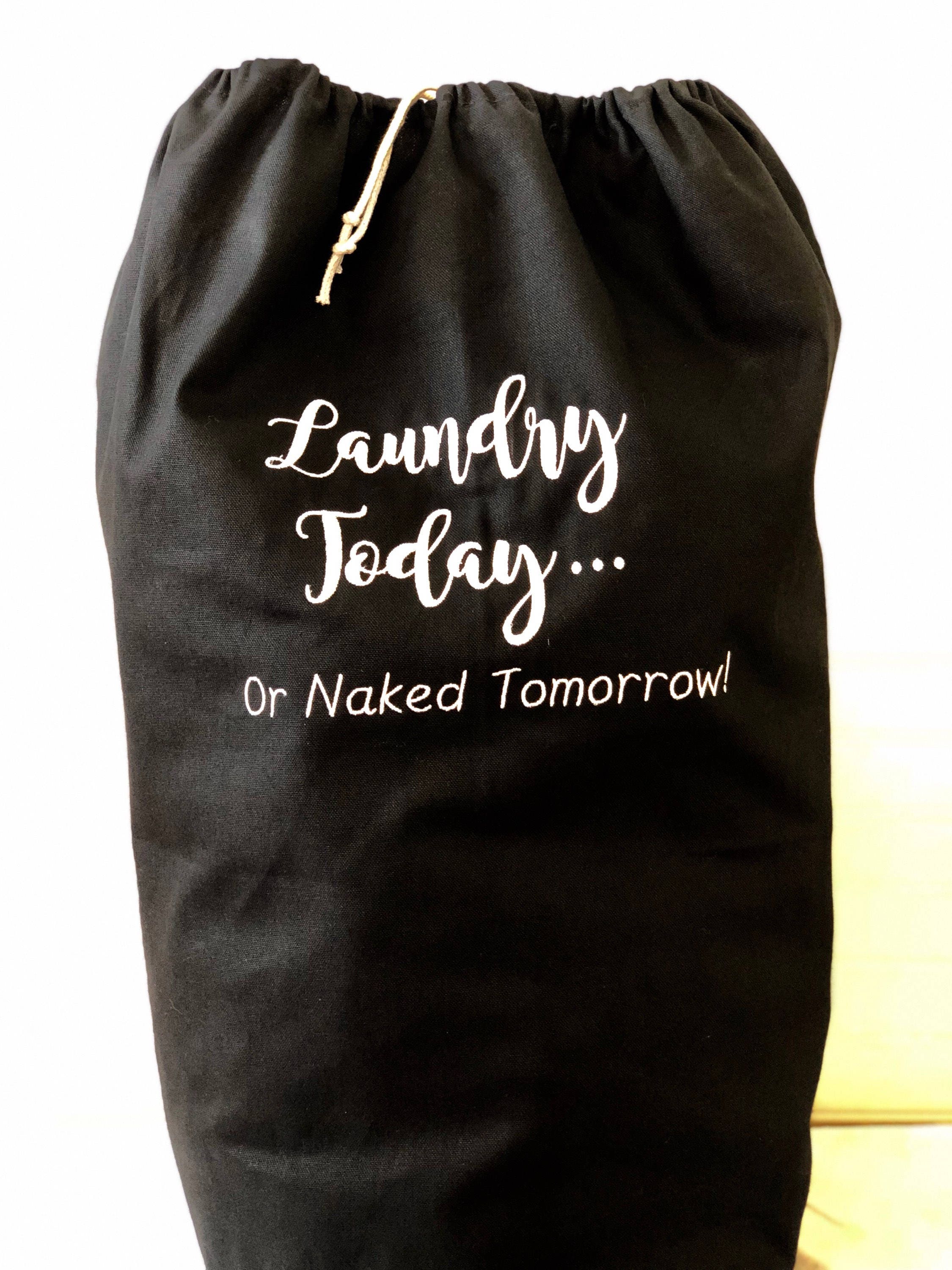 Heavy Duty Canvas Laundry Bag With Handle and Drawstring | Etsy