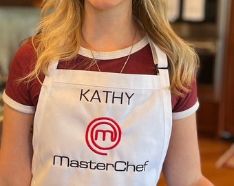 Personalized Embroidered Master Chef Apron