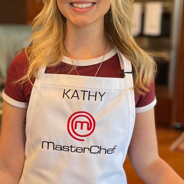 Personalized Embroidered Master Chef Apron