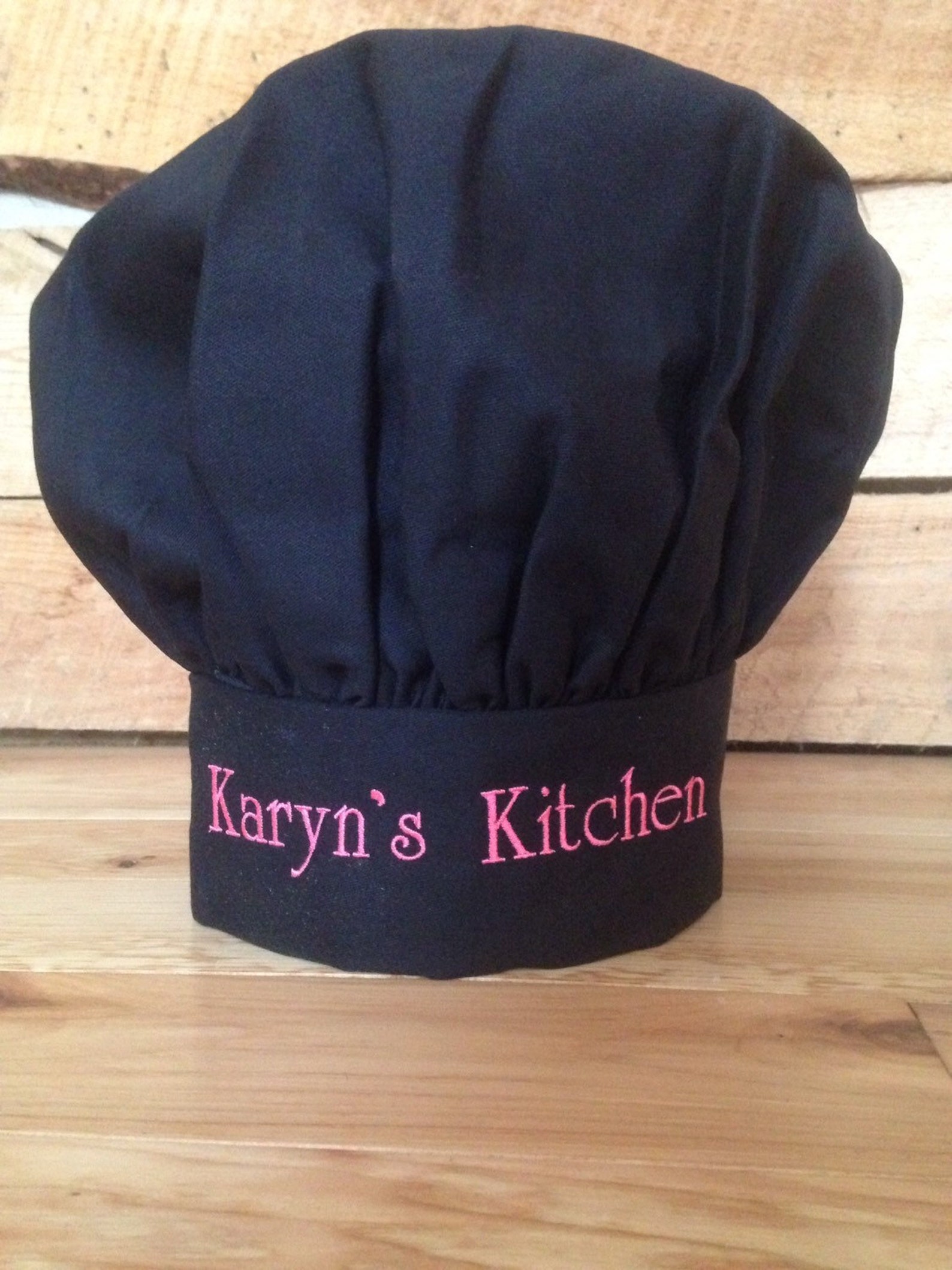 Personalized Chef's Hat in Black Etsy