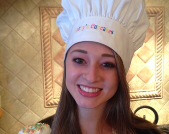 Personalized Chef's Hat in White