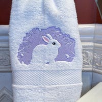 Bunny Tea Towel Set: Vintage Rabbit, Easter Kitchen Decor - Etsy