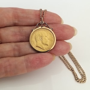 Antike 1904 Edward V11 22 Karat Massivgold Voll Sovereign 1904 - Jahrestagsgeschenk, Verlobungsüberraschungsgeschenk oder Weihnachtsgeschenk