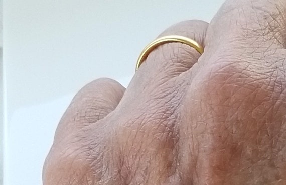 Antique 1936 Solid Gold Band With Excellent Hallmarks Antique 1936 Solid Gold Band With Excellent Hallmarks