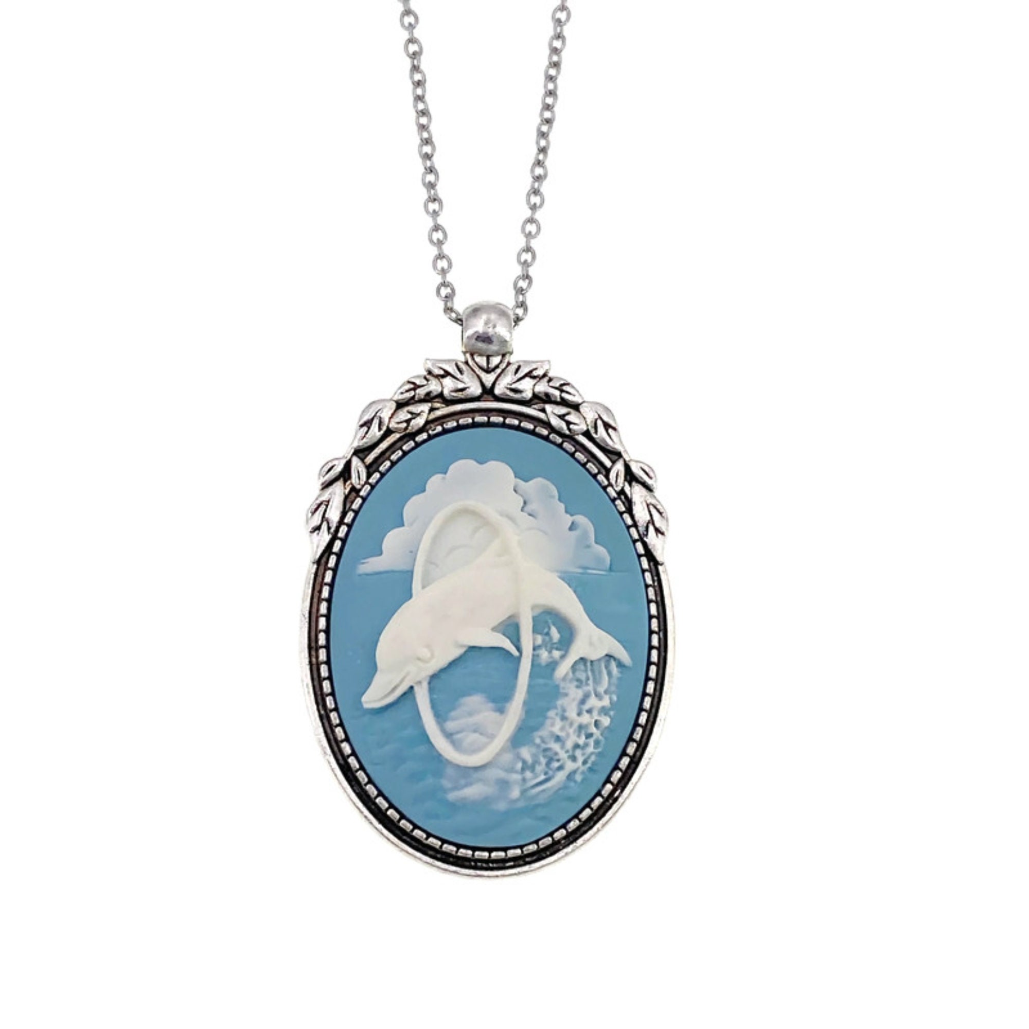 Dolphin Pendant Necklace Dolphin Gift Gift for Ocean Lover - Etsy