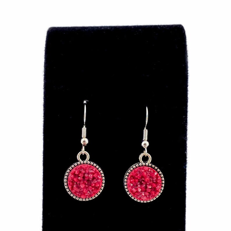 Wine Color Earrings Merlot Earrings Red Wine Earring Dark Etsy