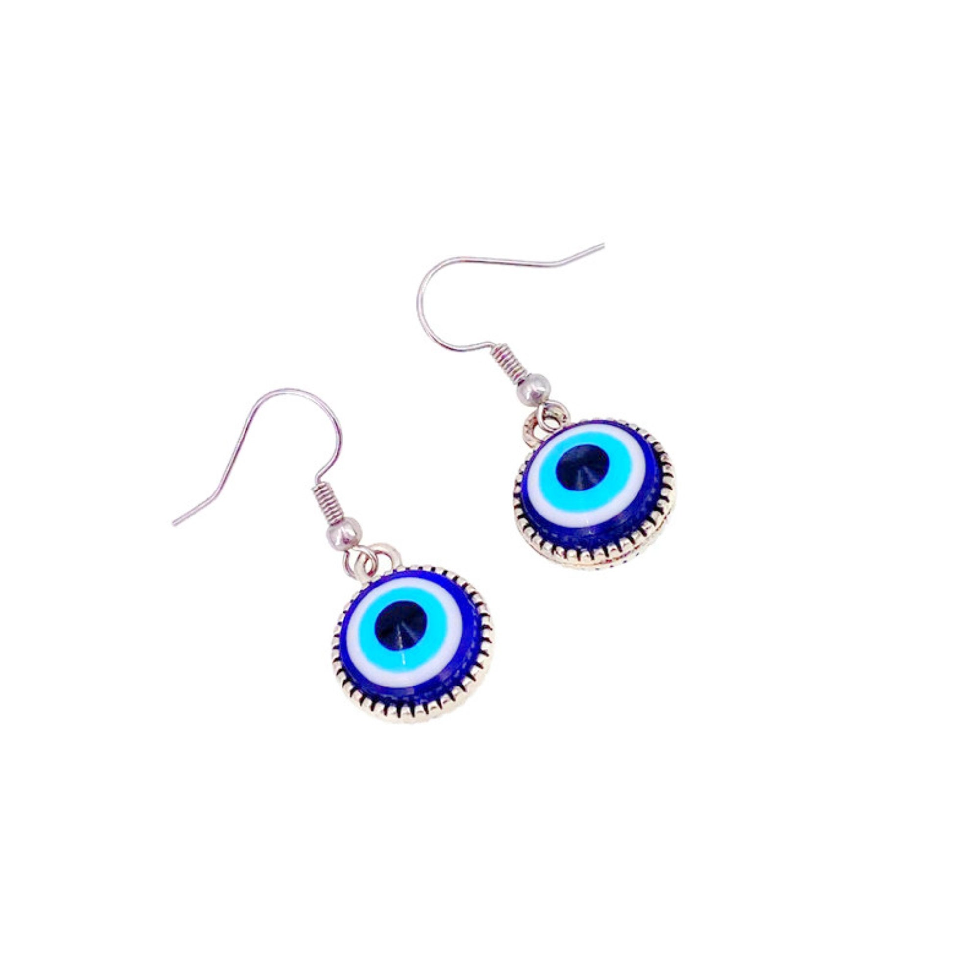Eye earrings dangle hotsell