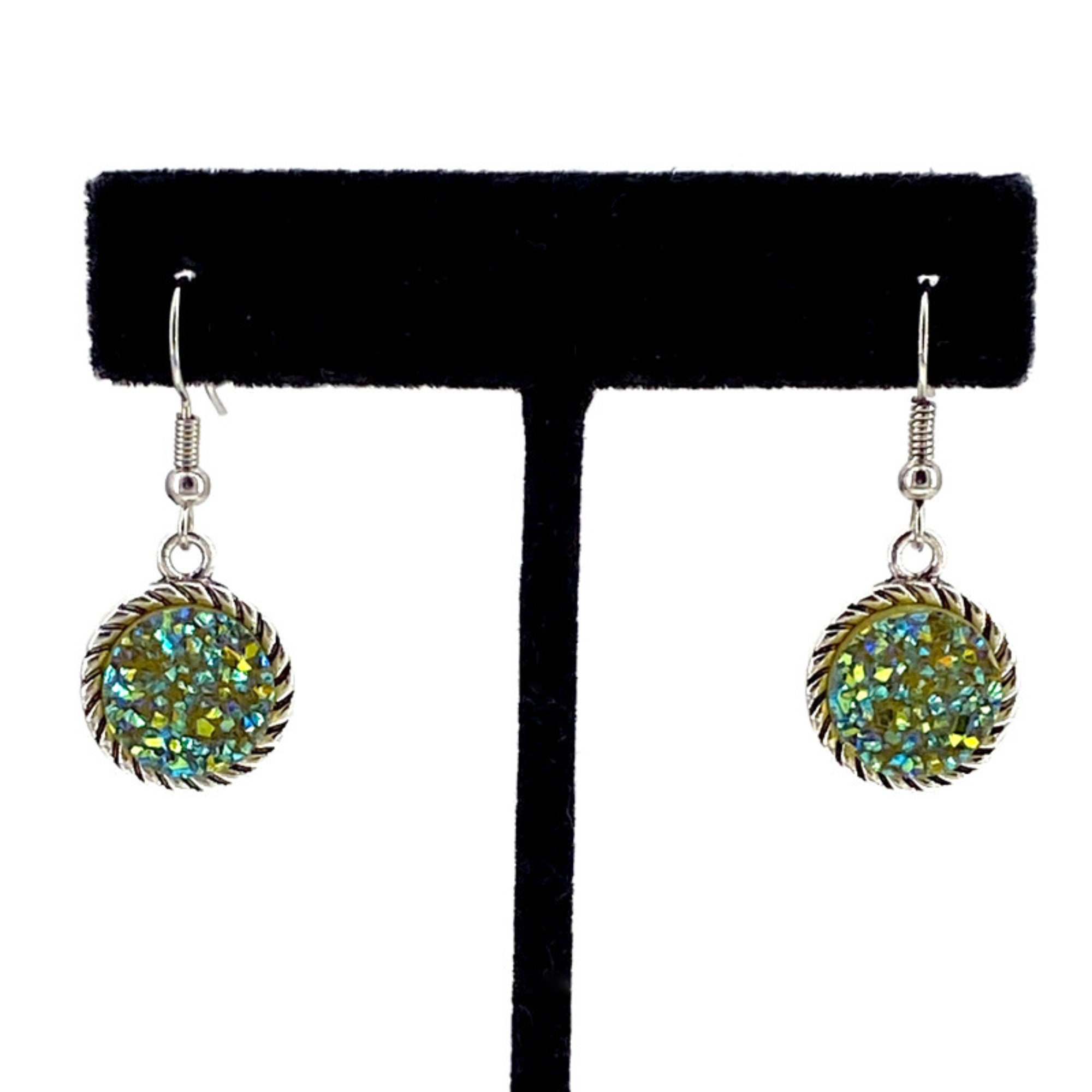 Chartreuse Earrings, Chartreuse Jewelry, Unique Green Earrings, Yellow ...