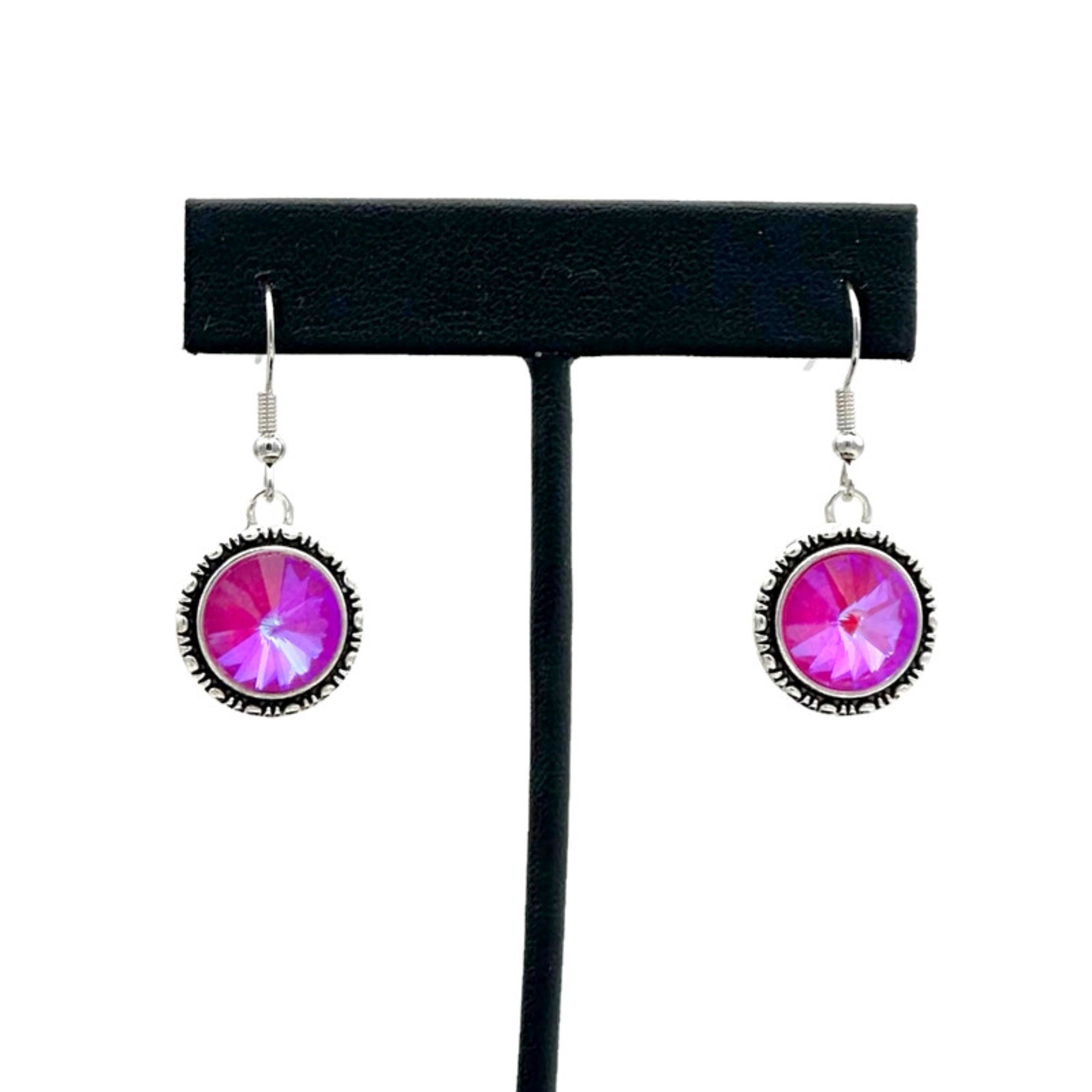 Magenta Earrings Fuchsia Earrings Birthday Gift Gift for Etsy