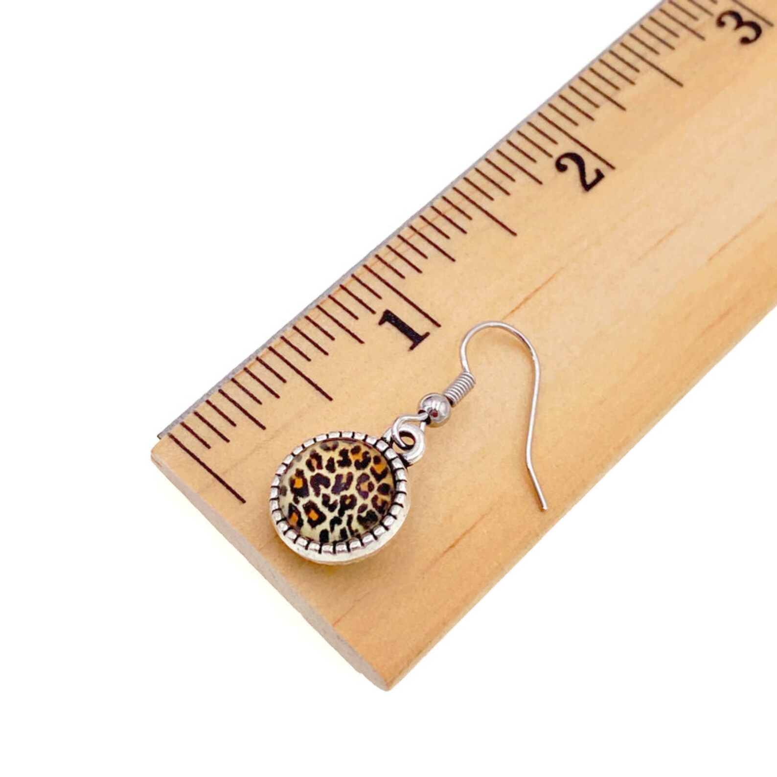 Cheetah Feather Earrings FINAL SALE main image 0