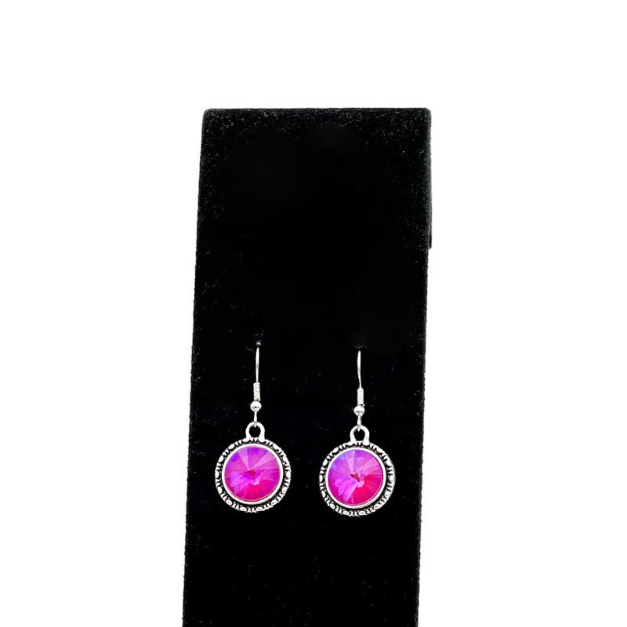 Magenta Earrings Fuchsia Earrings Birthday Gift Gift for Etsy