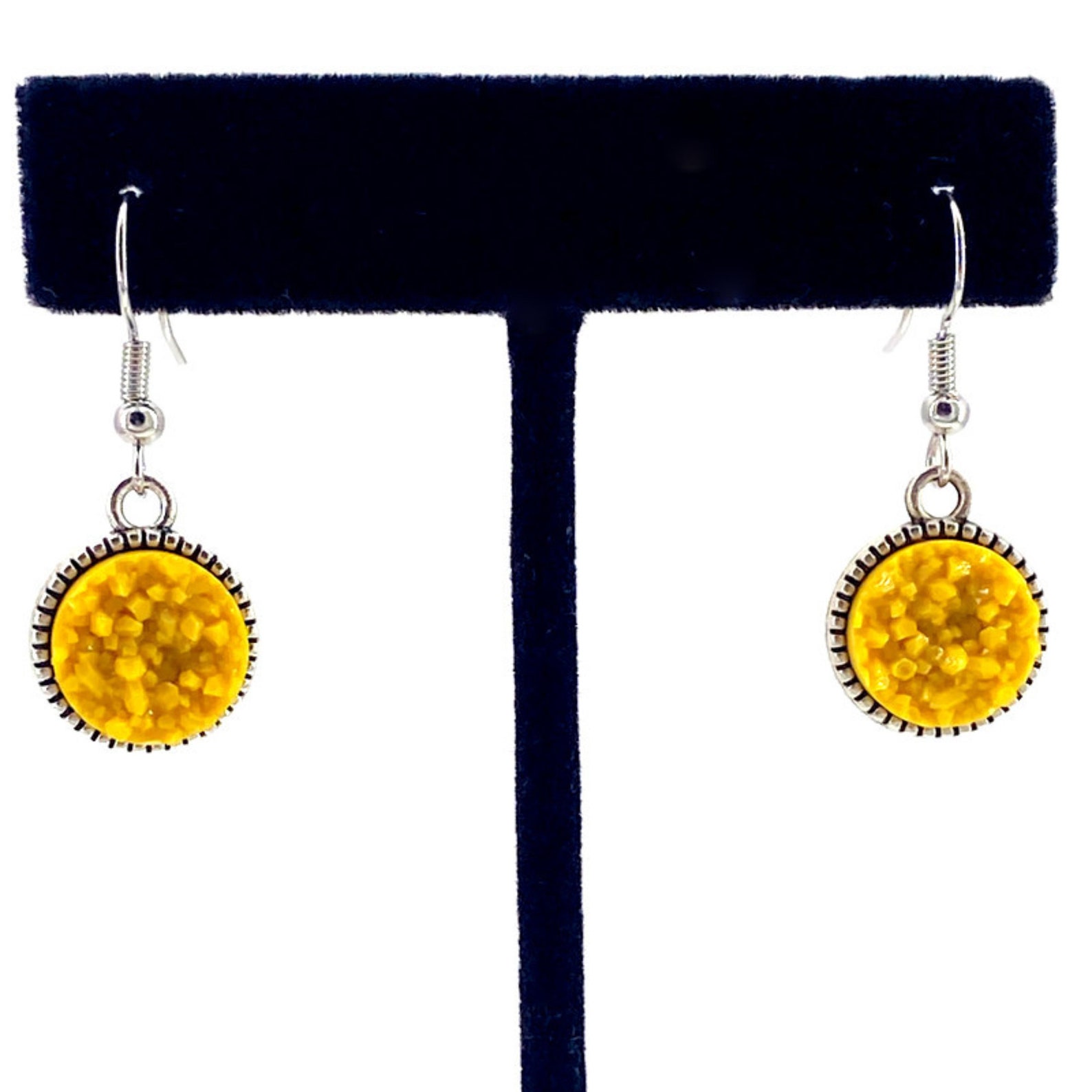 Mustard Earrings Mustard Yellow Earrings Yellow Earrings Etsy UK