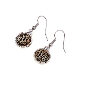 Cheetah Earrings, Leopard Earrings, Animal Print Earrings, Big Cat Earrings, Animal Lover Gift, Animal Earring, Gift For Her, Jungle Earring