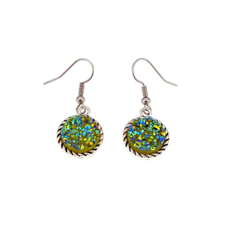 Chartreuse Earrings, Chartreuse Jewelry, Unique Green Earrings, Yellow ...