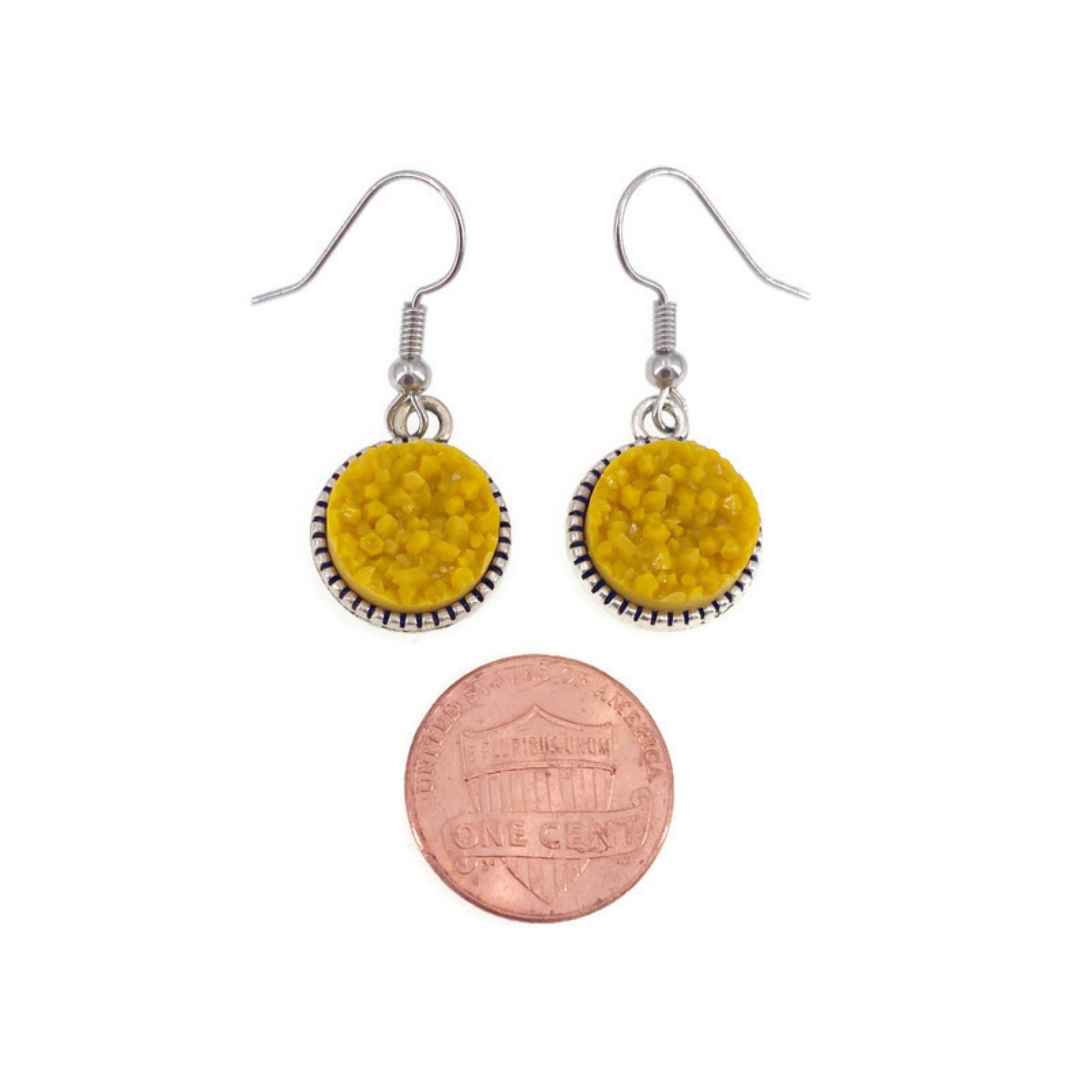 Mustard Earrings Mustard Yellow Earrings Yellow Earrings Etsy UK
